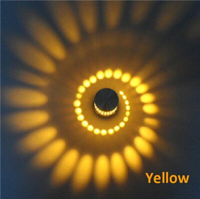 Spiral Light - Modern LED Wall & Ceiling Lamp with 7 Colors - Energy-Saving Aluminum Design for Stunning Atmosphere