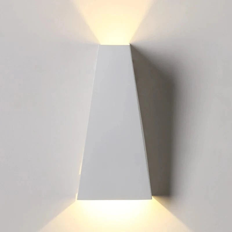 Verthara 10W Waterproof LED Wall Lamp Fixture with Dual Heads for Indoor and Outdoor Wall Lights Cool White(5500-7000K) / White No Waterproof