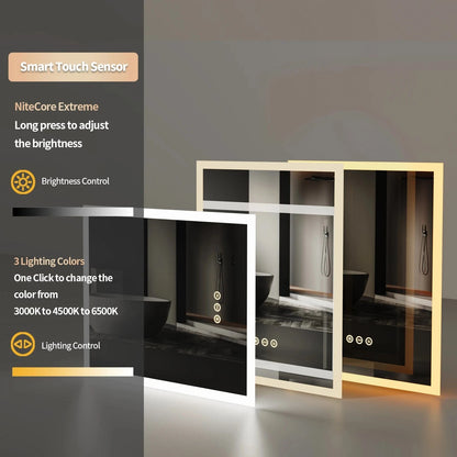 Verthara 16x20 Inch Oval LED Wall Mirror 16x20 inch