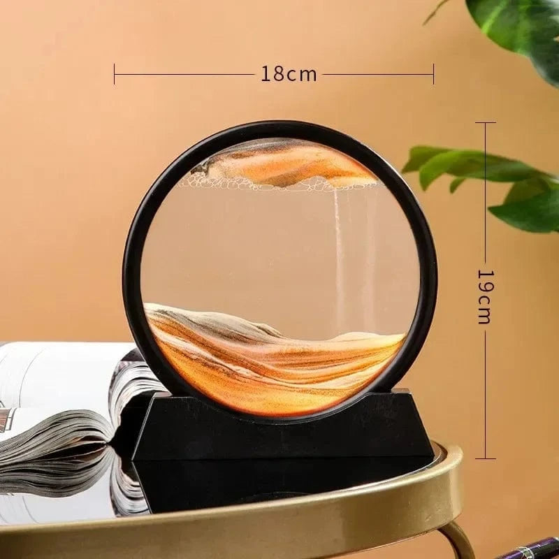 Verthara 3D Hourglass Quicksand Moving Sand Yellow