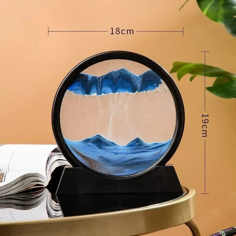 Verthara 3D Hourglass Quicksand Moving Sand Blue