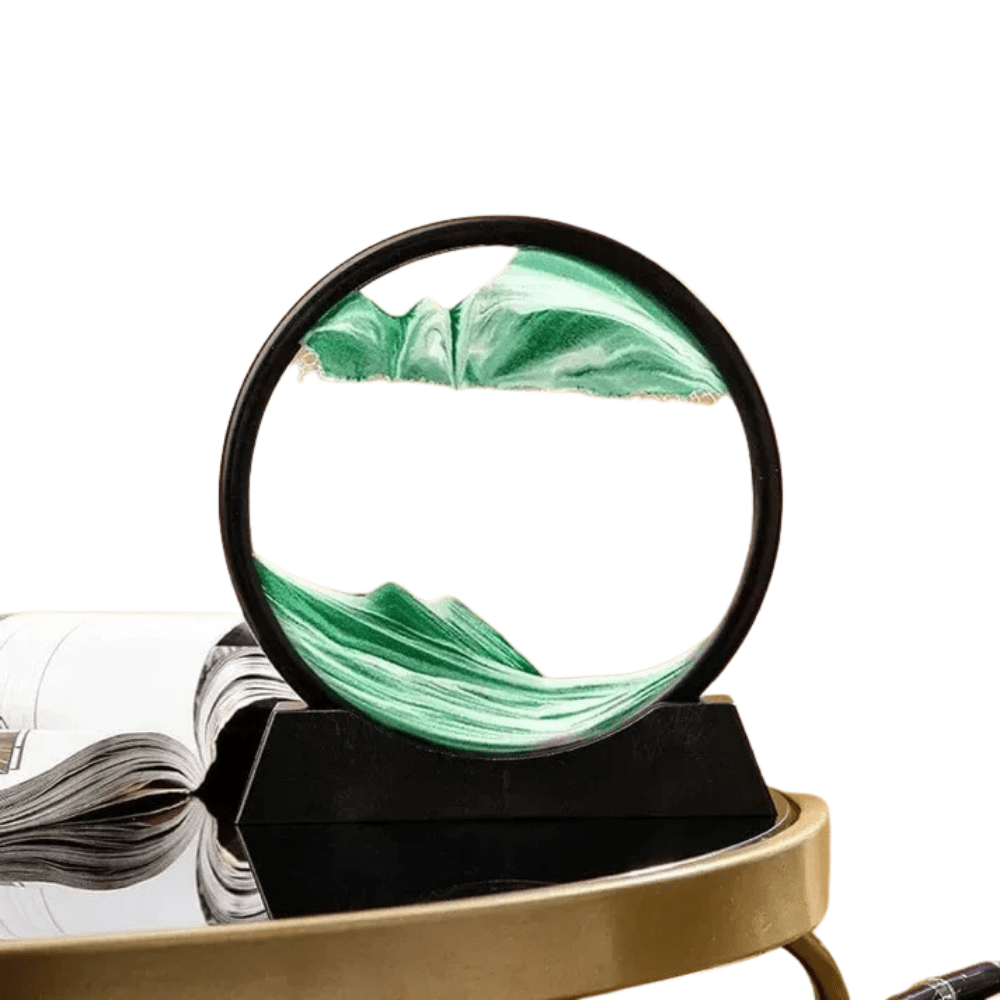 Verthara 3D Hourglass Quicksand Moving Sand Green