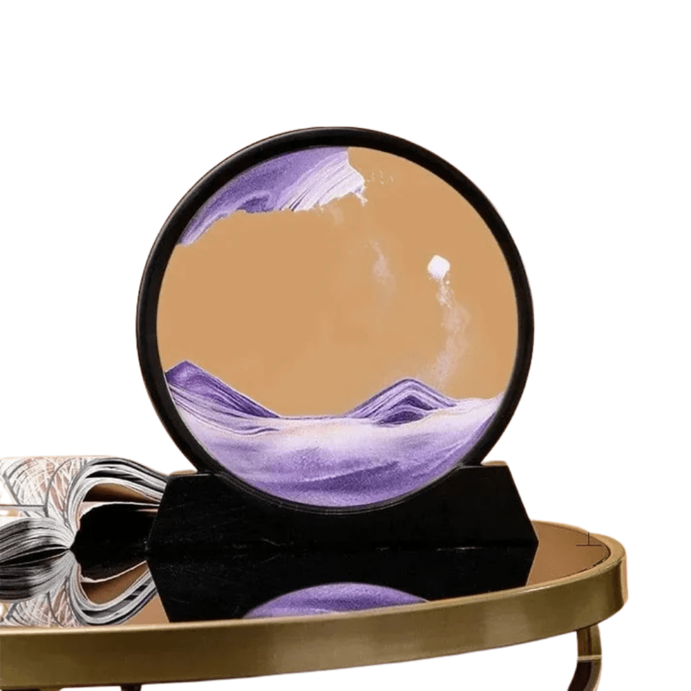 Verthara 3D Hourglass Quicksand Moving Sand Purple