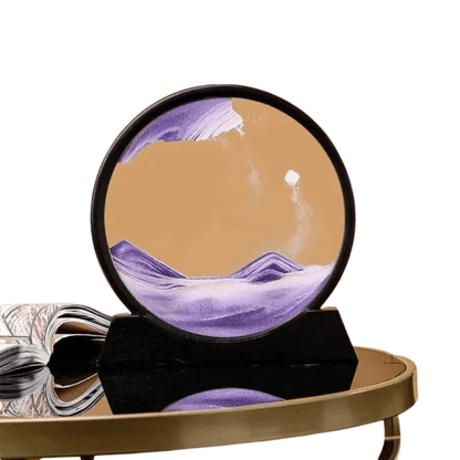 Verthara 3D Hourglass Quicksand Moving Sand Purple