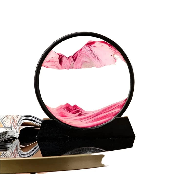 Verthara 3D Hourglass Quicksand Moving Sand Pink