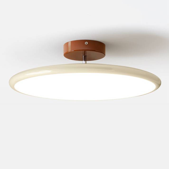 Verthara Adjustable LED Ceiling Lamp with Remote Dimming – Modern Nordic Ceiling Lights for Living Room and Bedroom, 40cm or 50cm Beige / 40 cm / Warm light