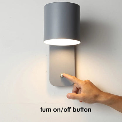 Verthara Adjustable Nordic Wall Lamp with Rotatable Sconce Light and Integrated Switch – Indoor Wall Lights for Home Decor