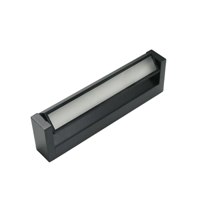 Verthara Adjustable Outdoor Wall Lamp, Waterproof Aluminum Exterior Lighting Fixture for Garden and Patio, Modern Outdoor Wall Lights Warm White / Square Black body / L 235mm