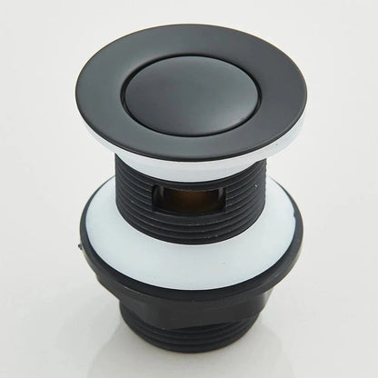 Verthara Black Deck Mounted Bathroom Faucet with Hot and Cold Mixer and Pop-Up Drain – Modern Basin Taps for Stylish Bathrooms