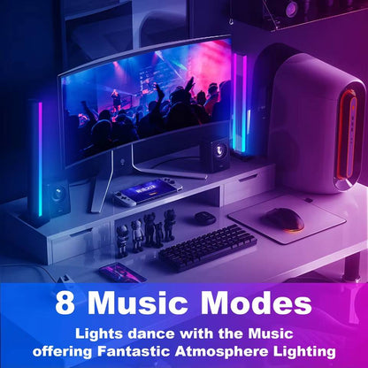 Verthara Bluetooth RGB Ambient Light – Versatile Desktop Mood Lamp with Remote Control and Dual Installation Modes