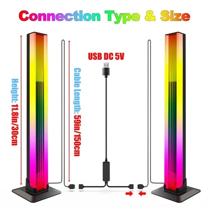 Verthara Bluetooth RGB Ambient Light – Versatile Desktop Mood Lamp with Remote Control and Dual Installation Modes