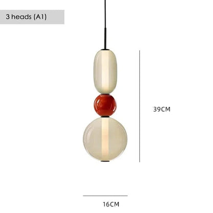 Verthara Colorful Glass Pendant Lamp – Italian Design Chandelier for Stylish Indoor Lighting