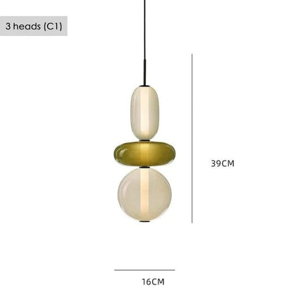 Verthara Colorful Glass Pendant Lamp – Italian Design Chandelier for Stylish Indoor Lighting
