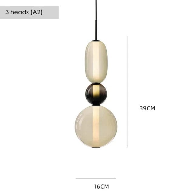 Verthara Colorful Glass Pendant Lamp – Italian Design Chandelier for Stylish Indoor Lighting