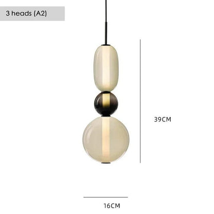 Verthara Colorful Glass Pendant Lamp – Italian Design Chandelier for Stylish Indoor Lighting