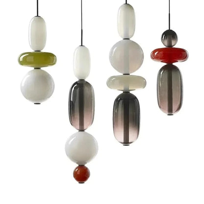 Verthara Colorful Glass Pendant Lamp – Italian Design Chandelier for Stylish Indoor Lighting