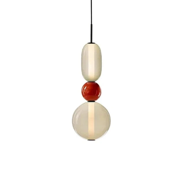 Verthara Colorful Glass Pendant Lamp – Italian Design Chandelier for Stylish Indoor Lighting A1-3heads / Neutral light