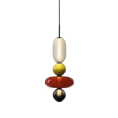Verthara Colorful Glass Pendant Lamp – Italian Design Chandelier for Stylish Indoor Lighting 4heads-C2 / Neutral light