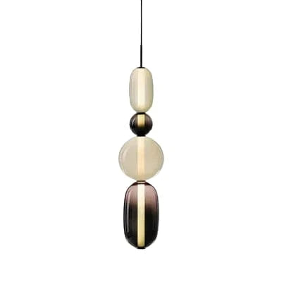Verthara Colorful Glass Pendant Lamp – Italian Design Chandelier for Stylish Indoor Lighting 4heads-D2 / Neutral light
