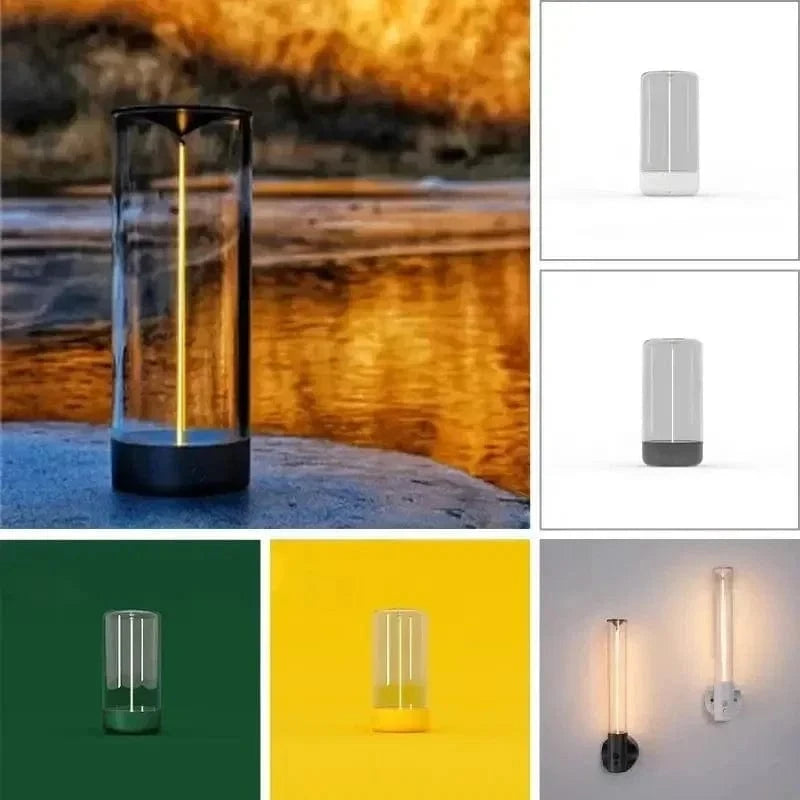Verthara Cordless USB Rechargeable Desk Lamp with Magnetic Touch Control – Stylish Bedside Table Lamp for Bedroom Decor Default
