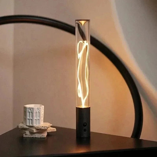 Verthara Cordless USB Rechargeable Desk Lamp with Magnetic Touch Control – Stylish Bedside Table Lamp for Bedroom Decor Default