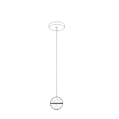 Verthara Crystal Pendant Lights 1 bulb / Warm white
