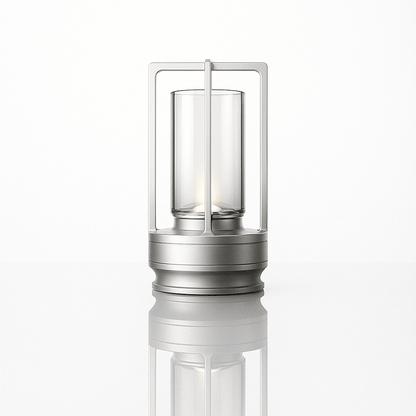 Verthara Crystal Touch Rechargable Table Lamp Silver
