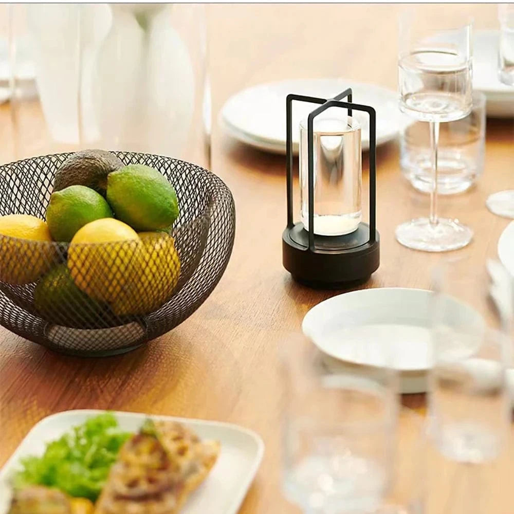 Verthara Crystal Touch Rechargable Table Lamp