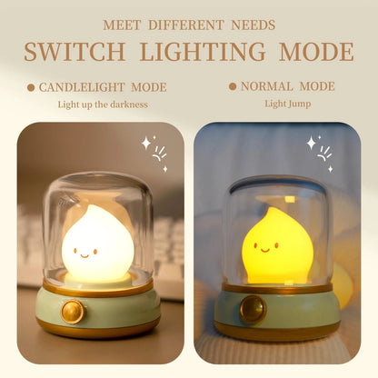 Verthara Cute Mini LED Night Light – Portable Cartoon Table Lamp for Bedroom and Home Decor, USB Rechargeable