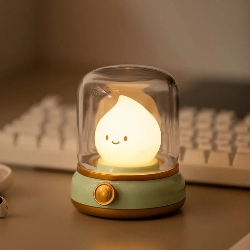 Verthara Cute Mini LED Night Light – Portable Cartoon Table Lamp for Bedroom and Home Decor, USB Rechargeable