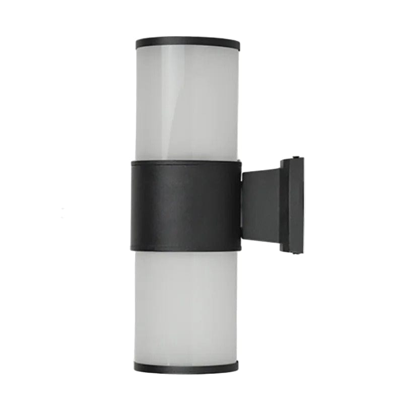 Verthara E27 LED Outdoor Wall Lamp, Waterproof Glass and Aluminum Up Down Glow Sconce for Garden, Balcony, Modern Exterior Wall Lights S-2 heads no sensor / Warm White