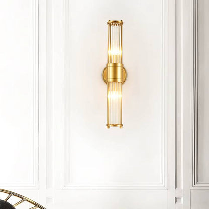 Verthara Elegant Copper Wall Sconce Lighting Fixture with E14 Base - Stylish Indoor Wall Lamp for Living Room, Bedroom, and Hallway Cool White / H45cm