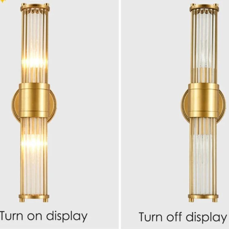 Verthara Elegant Copper Wall Sconce Lighting Fixture with E14 Base - Stylish Indoor Wall Lamp for Living Room, Bedroom, and Hallway