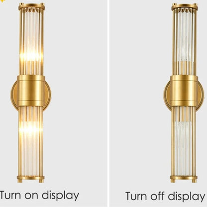 Verthara Elegant Copper Wall Sconce Lighting Fixture with E14 Base - Stylish Indoor Wall Lamp for Living Room, Bedroom, and Hallway