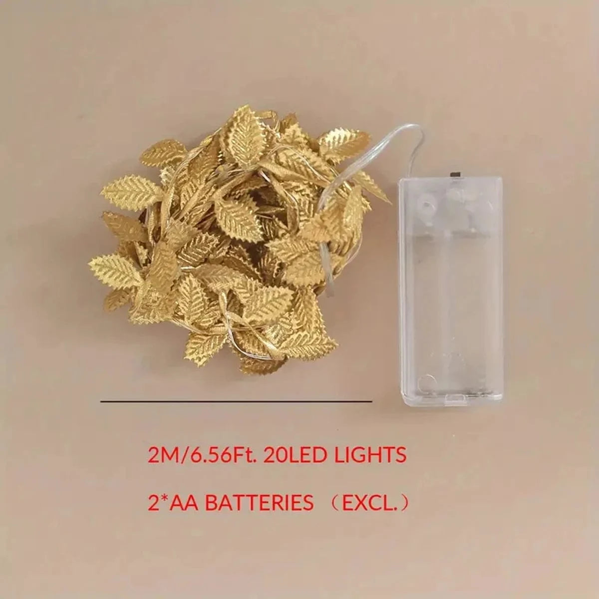 Verthara Gold Leaf LED String Lights