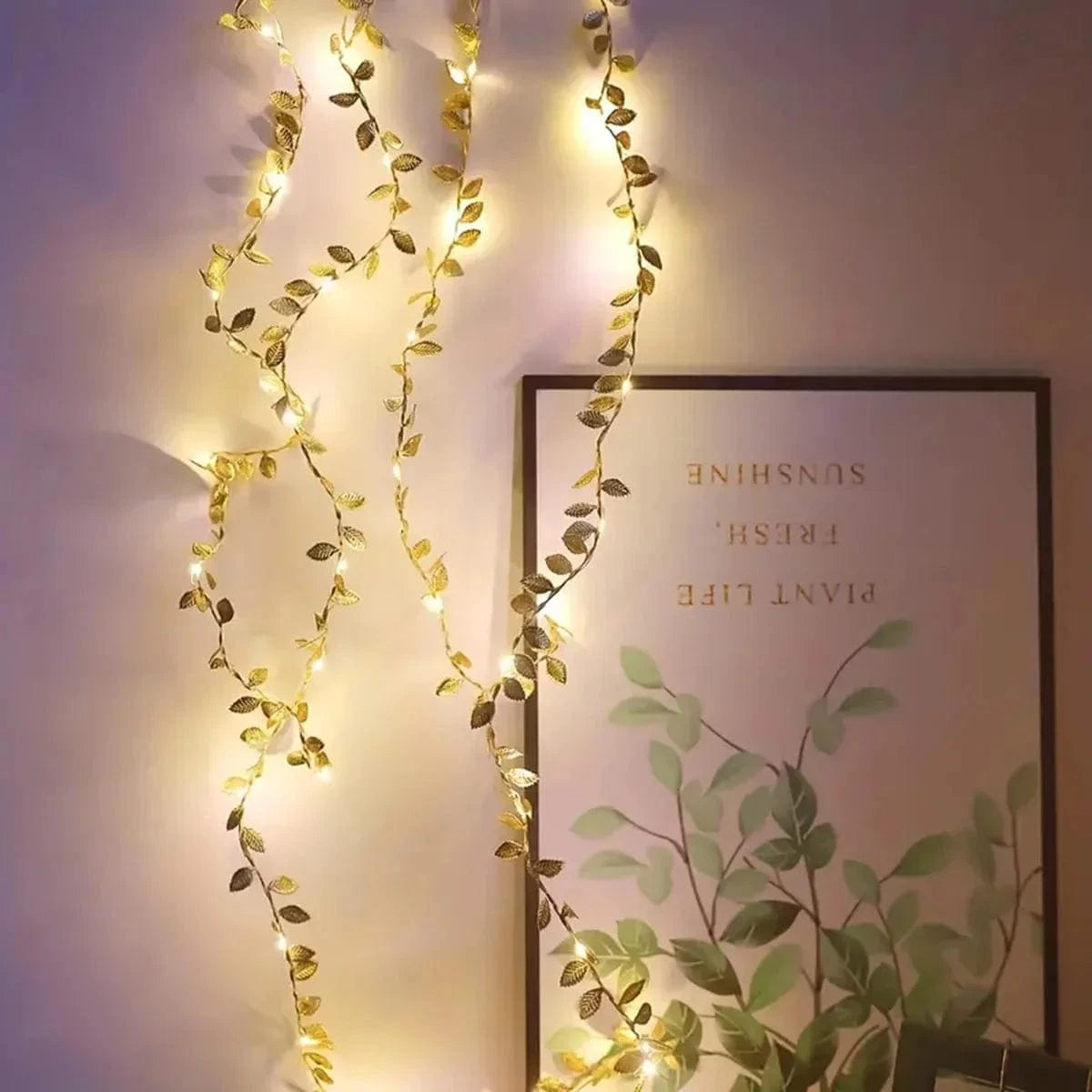Verthara Gold Leaf LED String Lights