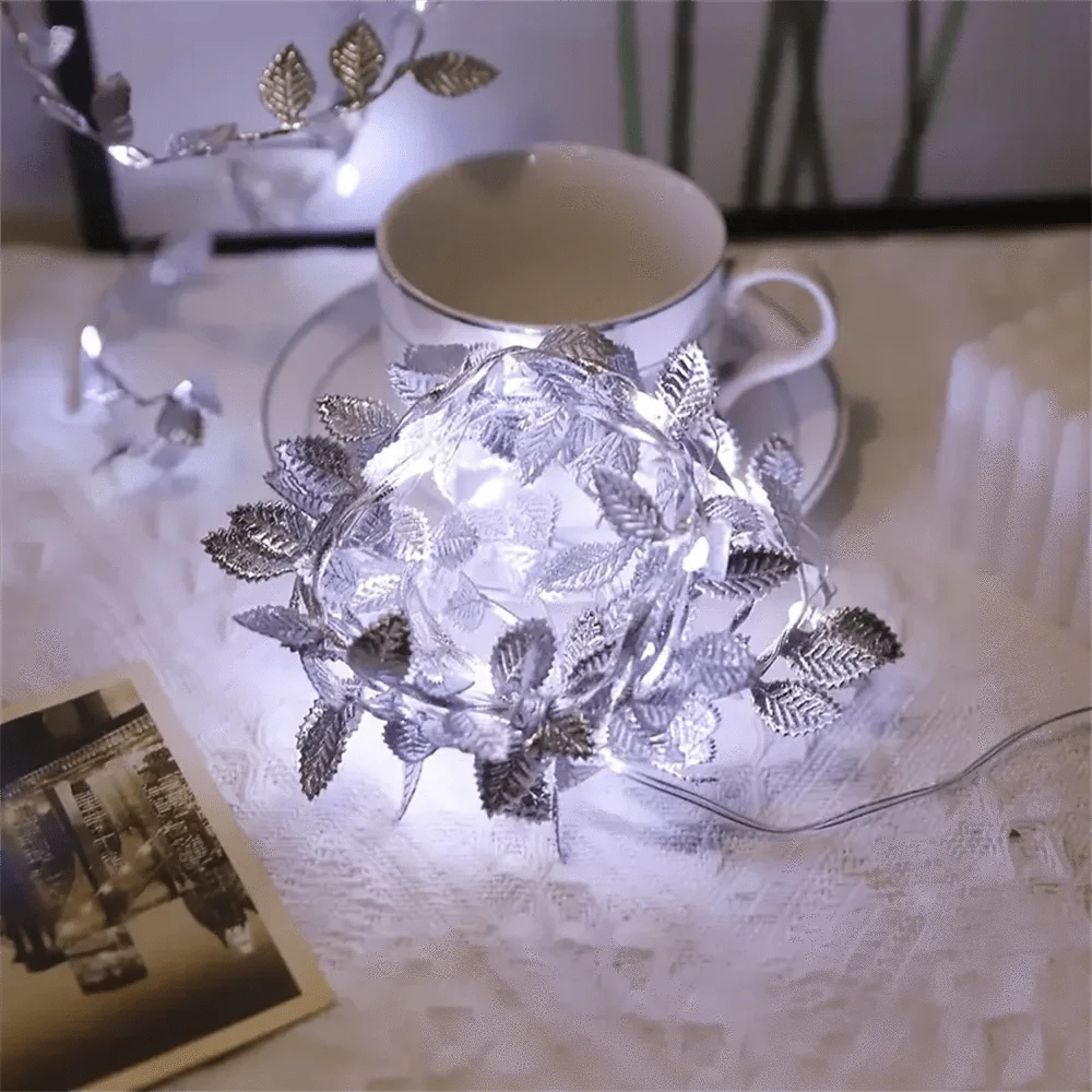 Verthara Gold Leaf LED String Lights