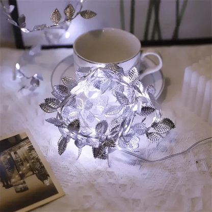 Verthara Gold Leaf LED String Lights