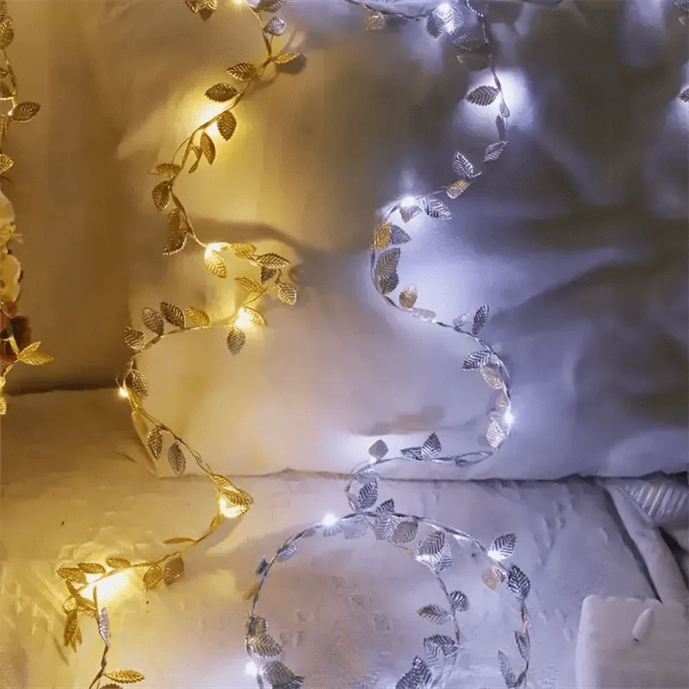 Verthara Gold Leaf LED String Lights
