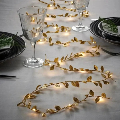 Verthara Gold Leaf LED String Lights