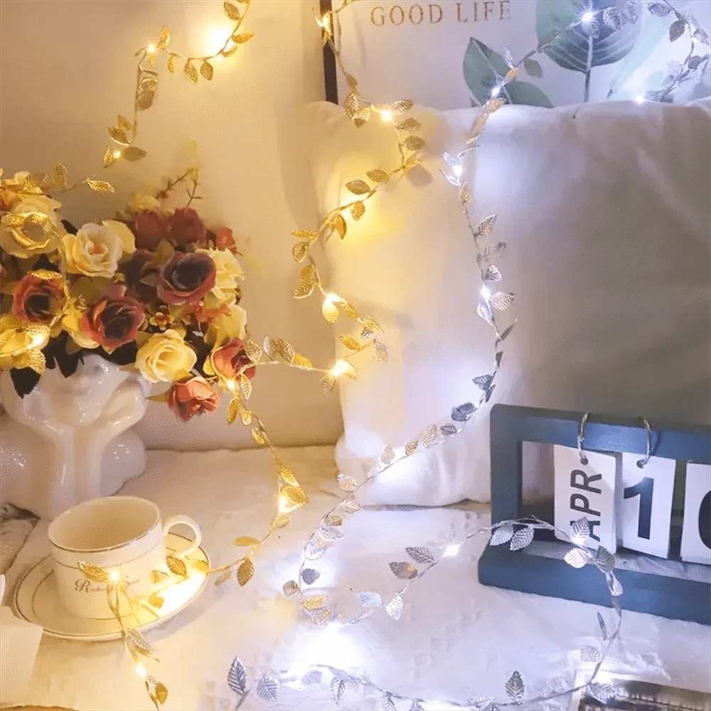 Verthara Gold Leaf LED String Lights