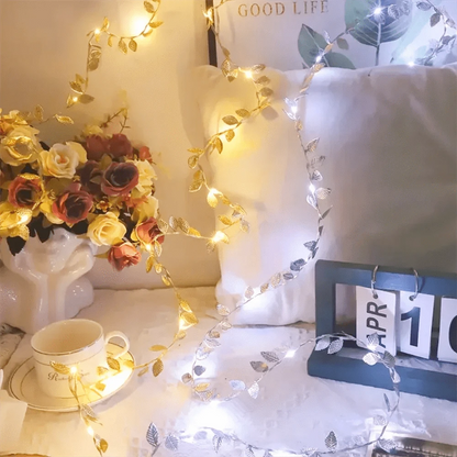 Verthara Gold Leaf LED String Lights