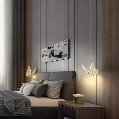 Verthara Golden LED Butterfly Pendant Light