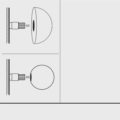 Verthara Half Circle Lunar Flush Mount Ceiling Light Fixture – Stylish LED Ceiling Light for Hallway, Bedroom, and Dining Room