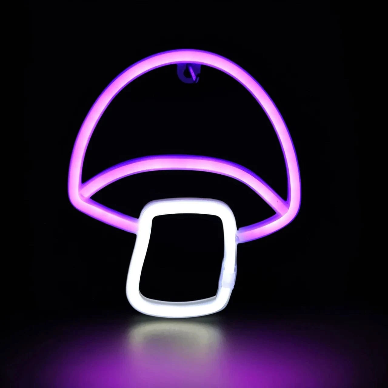 Verthara Halloween LED Neon Sign – Spooky USB or Battery Powered Decorative Night Light for Parties and Events Mushroom Purple