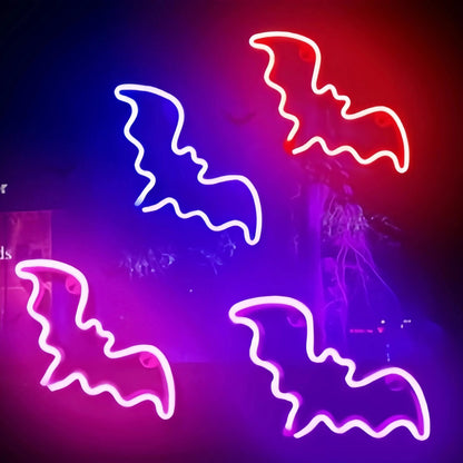 Verthara Halloween LED Neon Sign – Spooky USB or Battery Powered Decorative Night Light for Parties and Events