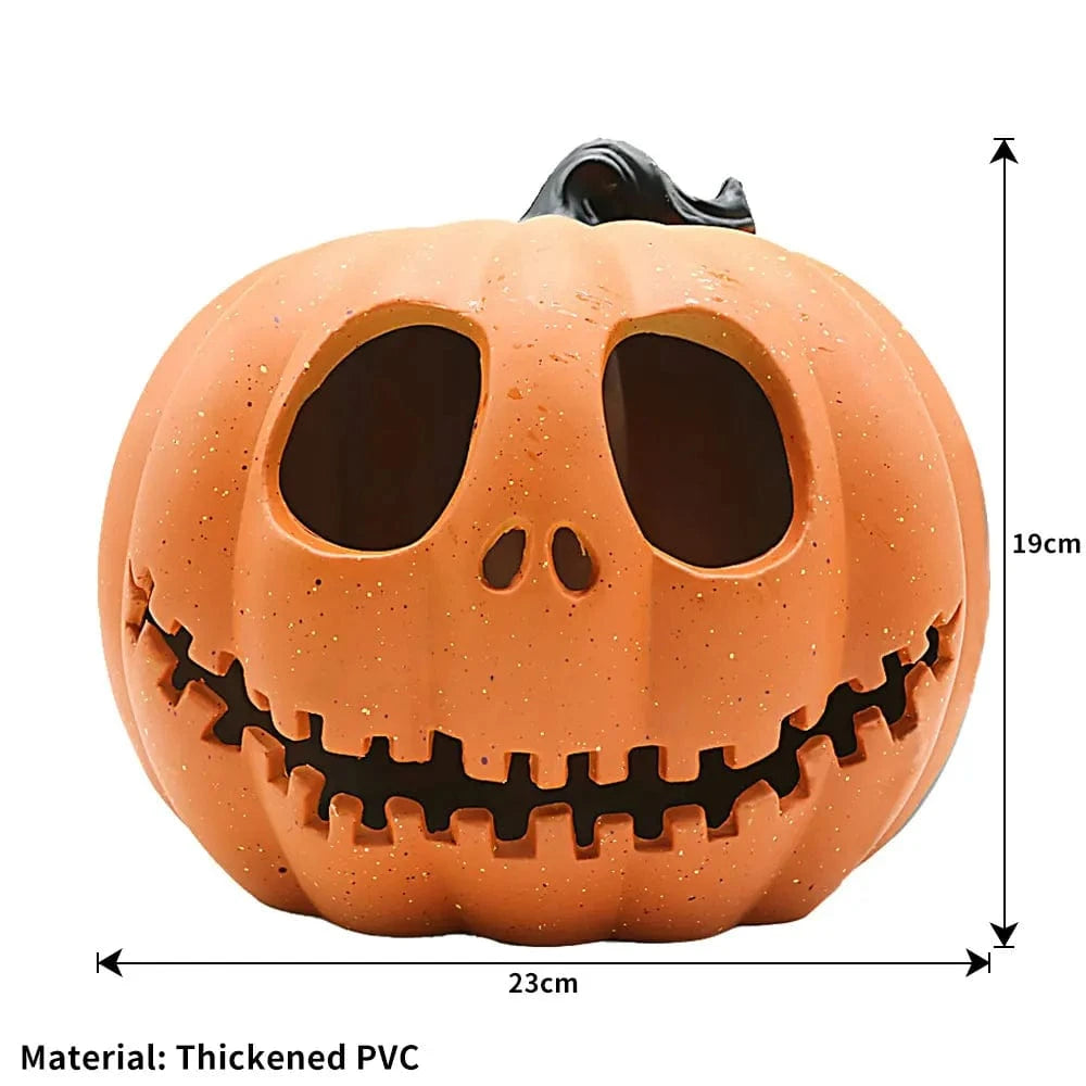Verthara Halloween Pumpkin LED Lantern Light – 23cm Decorative Jack-o-Lantern for Indoor and Outdoor Halloween Decorations Default