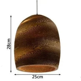 Verthara Handmade Rattan Pendant Light – Modern Paper Honeycomb Hanging Light for Living Room and Cafe – Eco-Friendly Design