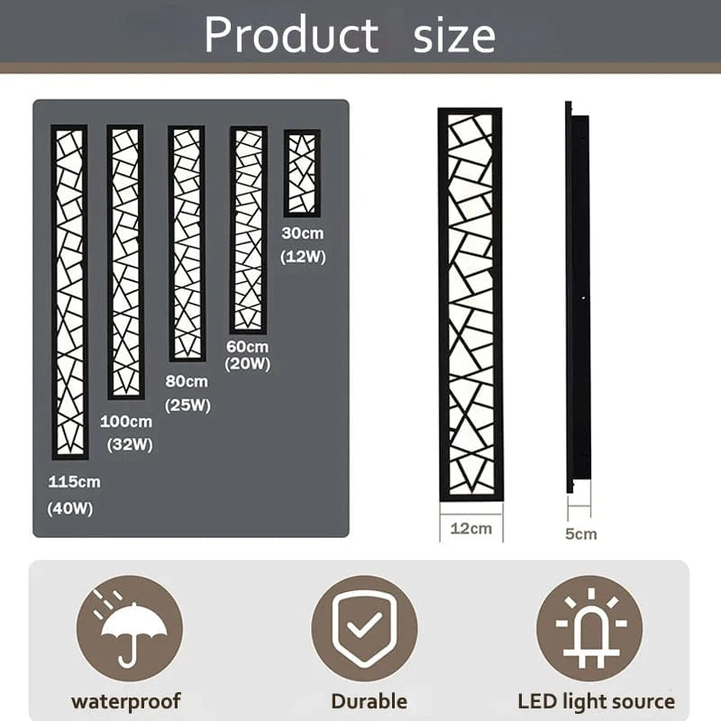 Verthara IP65 Waterproof Black Outdoor Wall Light – Durable Exterior Lantern for Gardens and Garages