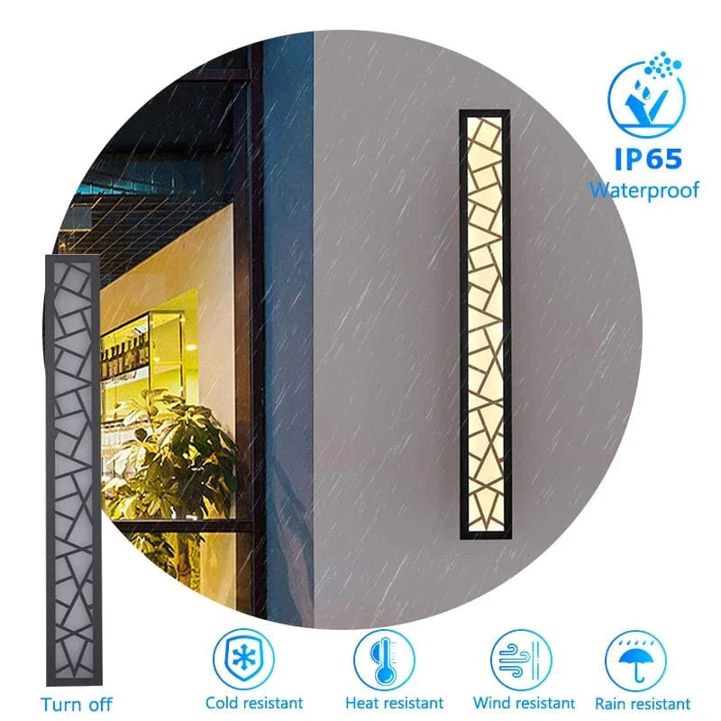 Verthara IP65 Waterproof Black Outdoor Wall Light – Durable Exterior Lantern for Gardens and Garages